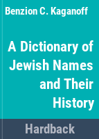 A_dictionary_of_Jewish_names_and_their_history